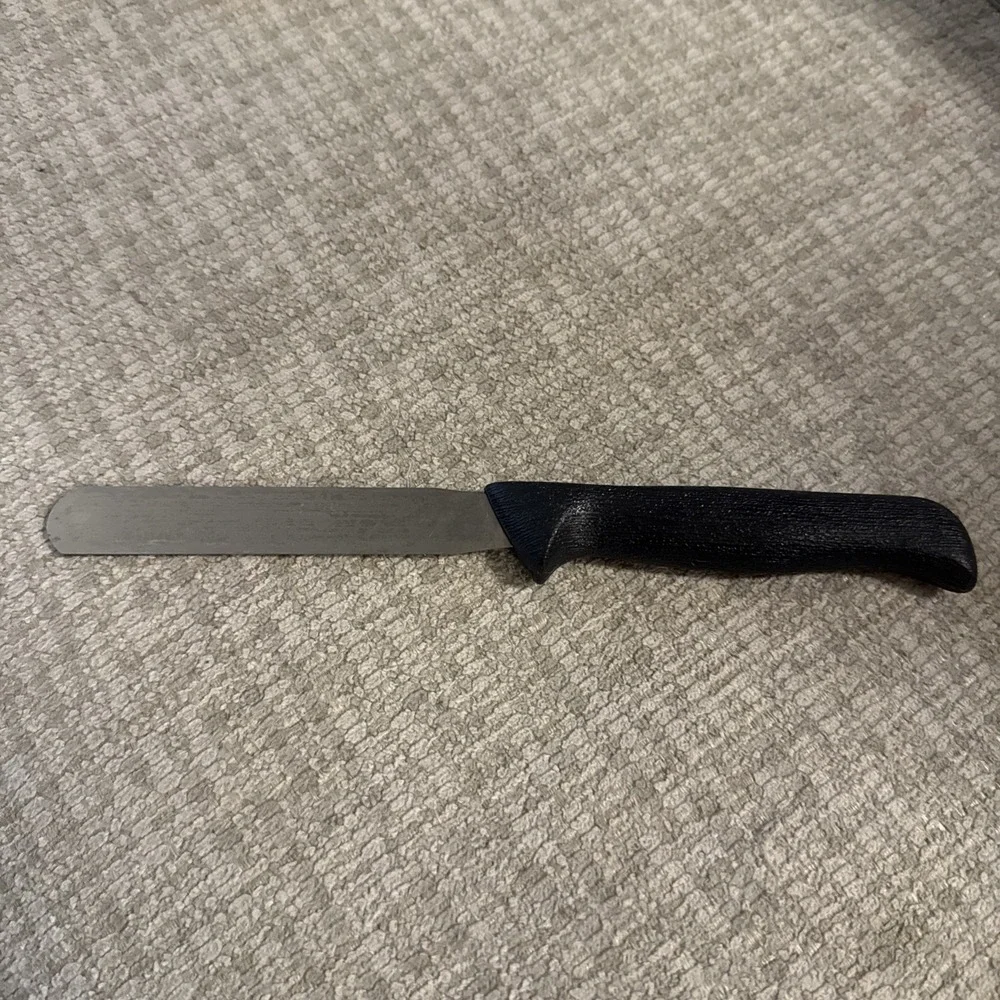 Ginsu 2000 Non Serrated Bagel Knife Black Plastic Handle-kitchen tool